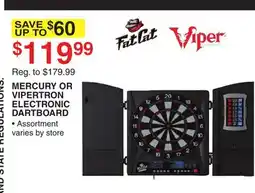 Dunham's Sports MERCURY OR VIPERTRON ELECTRONIC DARTBOARD offer