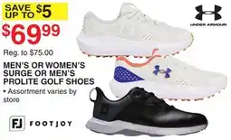 Dunham's Sports MEN'S OR WOMEN'S SURGE OR MEN'S PROLITE GOLF SHOES offer