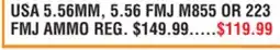 Dunham's Sports USA 5.56MM, 5.56 FMJ M855 OR 223 FMJ AMMO offer