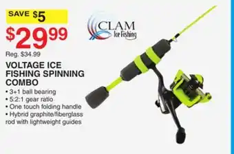 Dunham's Sports VOLTAGE ICE FISHING SPINNING COMBO offer