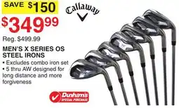 Dunham's Sports MEN'S X SERIES OS STEEL IRONS offer