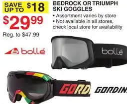Dunham's Sports BEDROCK OR TRIUMPH SKI GOGGLES offer