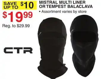 Dunham's Sports MISTRAL MULTI LINER OR TEMPEST BALACLAVA offer