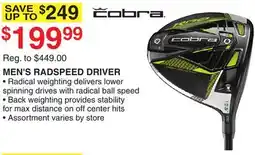 Dunham's Sports MEN'S RADSPEED DRIVER offer