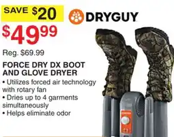 Dunham's Sports FORCE DRY DX BOOT AND GLOVE DRYER offer