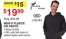 Dunham's Sports MEN'S FLEECE OR PANTS offer