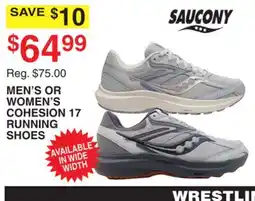 Dunham's Sports MEN'S OR WOMEN'S COHESION 17 RUNNING SHOES offer