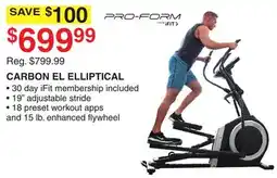 Dunham's Sports CARBON EL ELLIPTICAL offer