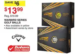 Dunham's Sports WARBIRD SERIES GOLF BALLS offer