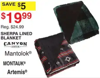 Dunham's Sports SHERPA LINED BLANKET offer