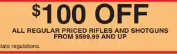 Dunham's Sports RIFLES AND SHOTGUNS offer