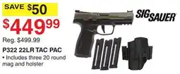 Dunham's Sports SIG SAUER P322 22LR TAC PAC offer