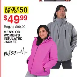 Dunham's Sports MEN'S OR WOMEN'S INSULATED JACKET offer