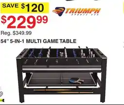 Dunham's Sports 54 5-IN-1 MULTI GAME TABLE offer