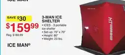 Dunham's Sports 3-MAN ICE SHELTER offer