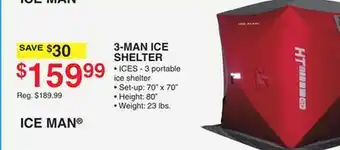 Dunham's Sports 3-MAN ICE SHELTER offer