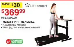 Dunham's Sports LIFESMART TM2202 3-IN-1 TREADMILL offer
