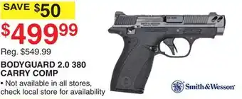 Dunham's Sports BODYGUARD 2.0 380 CARRY COMP offer