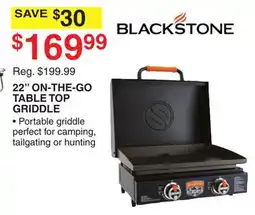 Dunham's Sports 22 ON-THE-GO TABLE TOP GRIDDLE offer