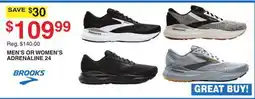 Dunham's Sports BROOKS MEN'S OR WOMEN'S ADRENALINE 24 offer