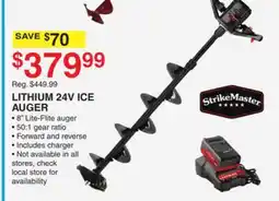 Dunham's Sports LITHIUM 24V ICE AUGER offer