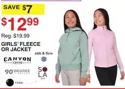 Dunham's Sports GIRLS' FLEECE OR JACKET offer