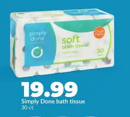 Hy-Vee Simply Done bath tissue offer