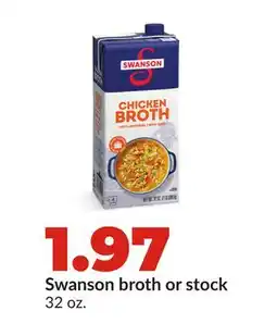 Hy-Vee Swanson broth or stock offer