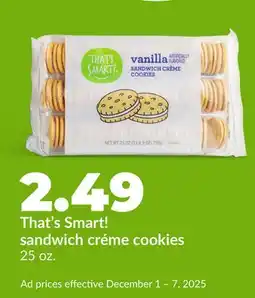 Hy-Vee That's Smart! sandwich créme cookies offer