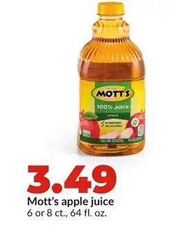 Hy-Vee Mott's apple juice offer