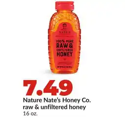 Hy-Vee Nature Nate's Honey Co. raw & unfiltered honey offer
