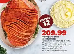 Hy-Vee Honey glazed spiral sliced ham offer