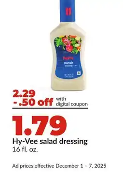 Hy-Vee Hy-Vee salad dressing offer