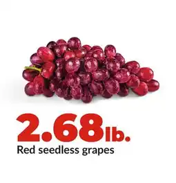 Hy-Vee Red seedless grapes offer