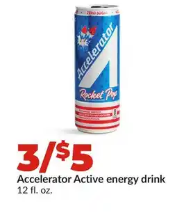 Hy-Vee Accelerator Active energy drink offer