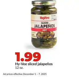 Hy-Vee Hy-Vee sliced jalapeños offer