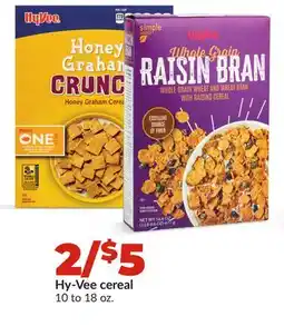 Hy-Vee Hy-Vee cereal offer
