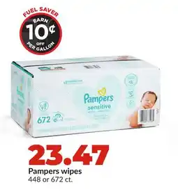 Hy-Vee Pampers wipes offer