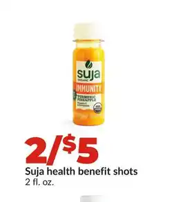 Hy-Vee Suja health benefit shots offer