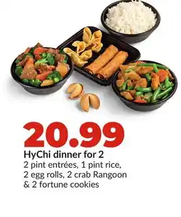 Hy-Vee HyChi dinner for 2 offer