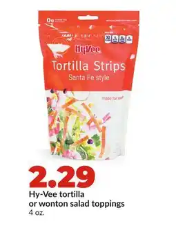Hy-Vee Hy-Vee tortilla or wonton salad toppings offer