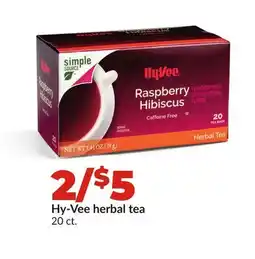 Hy-Vee Hy-Vee herbal tea offer