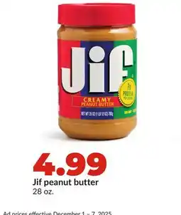 Hy-Vee Jif peanut butter offer
