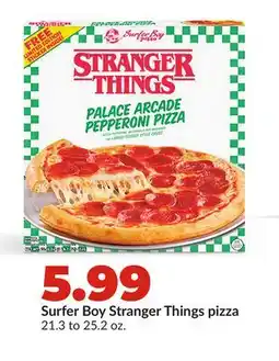 Hy-Vee Surfer Boy Stranger Things pizza offer