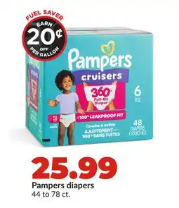 Hy-Vee Pampers diapers offer