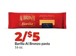 Hy-Vee Barilla Al Bronzo pasta offer