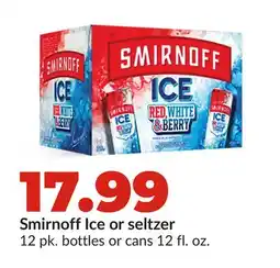 Hy-Vee Smirnoff Ice or seltzer offer