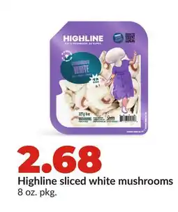 Hy-Vee Highline sliced white mushrooms offer