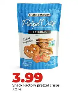 Hy-Vee Snack Factory pretzel crisps offer