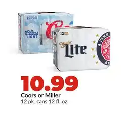 Hy-Vee Coors or Miller offer
